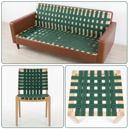 Elastic Webbing High Elasticity Upholstery Webbing 2" Wide 82ft Long Latex Band DIY Sofa Chair Couch Repair Material Stretchy Spring Alternative Furniture Restoration Elastic Strap