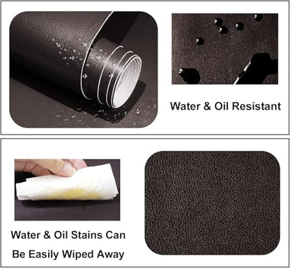 Lifeshoon Leather Repair Patches, Self Adhesive Vinyl for Couches Furniture - color: Coffee, size: 3.5X79 inch
