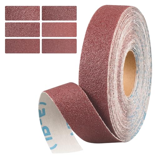 Emery Cloth Roll 60 Grit, 1 Inch x 33 Feet Heavy Duty Sandpaper - size: 10 meters, style: 60 Grit