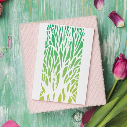 Stencils for Crafts Reusable Texture Stencils for Painting - style: Floral
