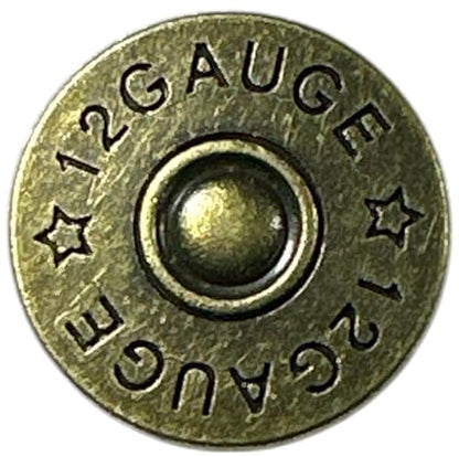Antique Brass Shotgun Shell 12 Gauge Upholstery Framing Tacks, 25 Count