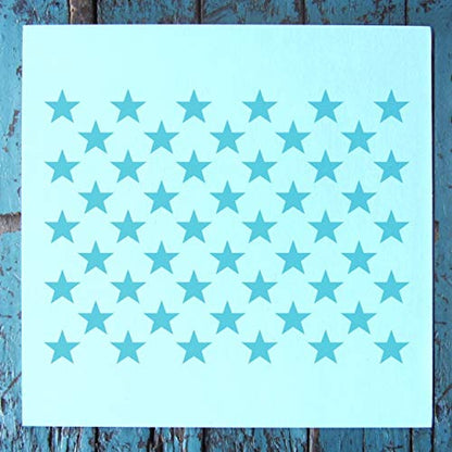 Mixed Media 12 Pack Pattern Stencil Set - Checkers, Bricks, Hexagons, Moroccan, Dots, Thatched, Diamonds, Asian Star, Chevron, Quatrefoil, 50 Stars, Scallop, Laser Cut Mylar each 5.75”x 6” by Stencil1 - color: Mixed Media 12 Pack Pattern Stencil Set