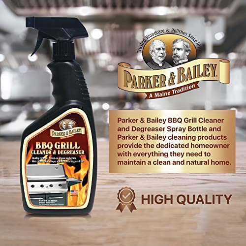 Parker & Bailey Grill Cleaner and Degreaser - BBQ Grill Cleaner Degreaser Cleaner Heavy Duty Countertop Cleaner Stainless Steel Cleaner Glazed Tile Cleaner Cleaning Supplies for Grease and Grime - style: BBQ