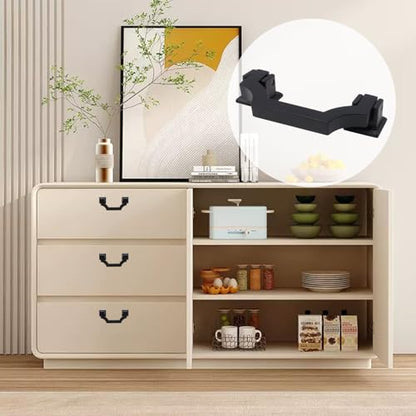 Geesatis 2Pcs Black Cabinet Pulls, 2.5" Zinc Alloy Drawer Door Handles - color: Black(2Pcs), size: 2.5inch