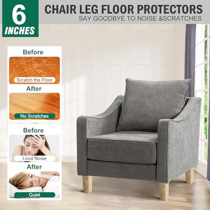 FoDau770 Square Furniture Legs 6 Inch, Ash Wood Legs with 5/16"-18 Bolts - size: 6 Inch