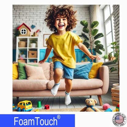 FoamTouch High Density Upholstery Foam (1" x 30 "x 96"), 1.79LB Density-45LB ILD, Made in USA – Ideal for Couch Cusions, Chair Cushions, Bench Cushions and Varity of Upholstery Projects - size: 1" x 30 "x 96"