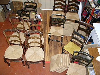 Fibre Rush Seating Kit with Full Color Instructions by Ed Hammond, 350' Coil of 5/32 Fiber Rush Kraft Brown, Plus a Peg and a Wedge (5/32 (350')