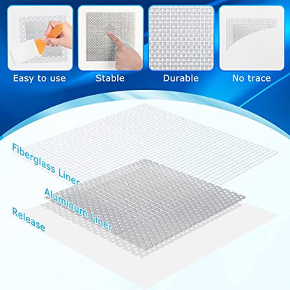 Ranekie 14 Pack Drywall Repairs Patch, 4/6/8 Inch Drywall Repair Kit with Extended Self-Adhesive Mesh,Large Hole Patch Repair for Drywall,Heavy Duty Dry Wall Hole Repair Patch - color: 14 Pack Drywall Patch Kit
