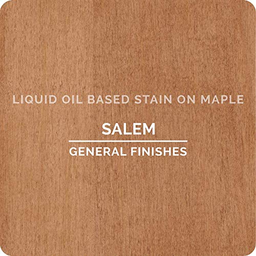 General Finishes Oil Based Penetrating Wood Stain, 1/2 Pint, Salem - color: Salem, size: 1 Half-Pint