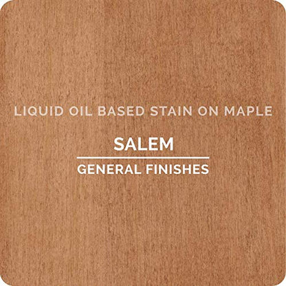 General Finishes Oil Based Penetrating Wood Stain, 1/2 Pint, Salem - color: Salem, size: 1 Half-Pint