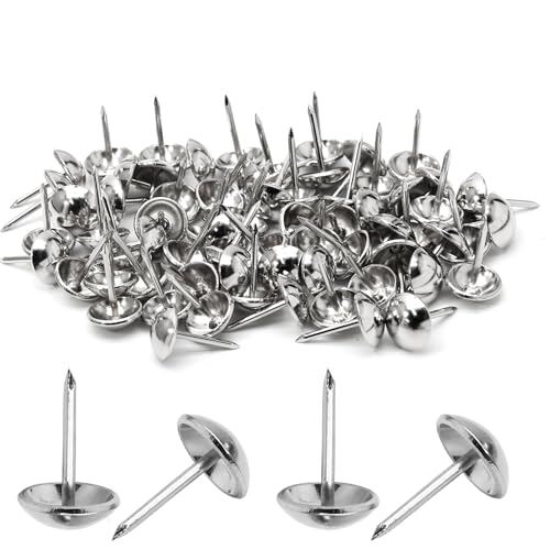 Silver Antique Upholstery Tacks, 200Pcs - color: Silver