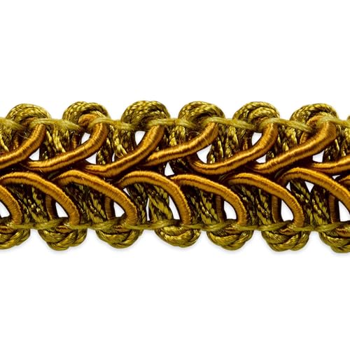 Gimp/Woven Braid Trim by The Yard (Gold) - color: Gold
