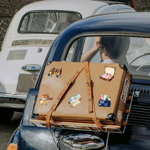 GLOBLELAND 18 Sheets Travel Adventure Transfer Stickers 3.9x3.6inch - style: Travel Adventure