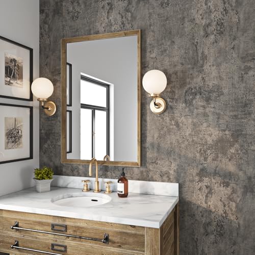 Livelynine 15.8x394 Peel and Stick Wallpaper Concrete Look Brown Masculine Dark Academia Lime Wash Wallpaper Adhesive Cement Textured Wall Paper Renter Friendly Countertop Contact Paper Waterproof - color: Aged Concrete, size: 15.8" x 394"