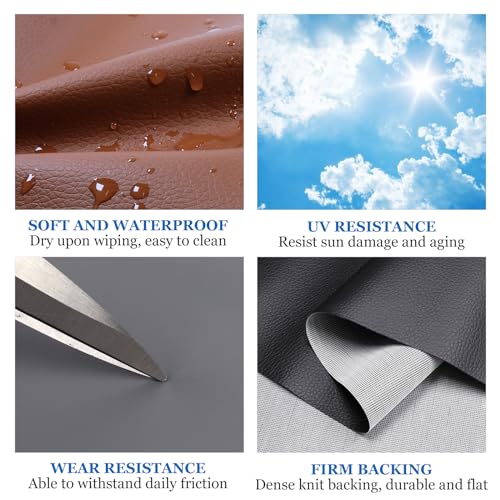 Marine Vinyl Fabric,Upholstery Vinyl,Faux Leather for Boat Furniture Car - color: Black, size: 54inch x 72inch