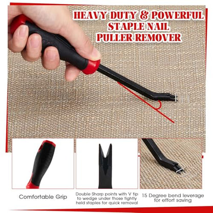 WILLBOND 3 Pcs Heavy Duty Upholstery Staple Remover Tools Set