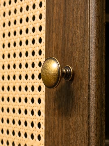 Antique Brass Cabinet Knobs Cabinet Hardware Kitchen Cupboard Bathroom Dresser Knobs Classic Vintage Drawer Handles (10, Antique Brass, Knob D) - size: Knob D