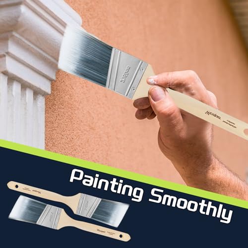 Wesquer 2 Inch Angled Paint Brushes 12 Pack Bulk Professional Stain - size: 2inch (12pack)