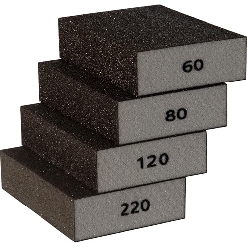 Furniture Clinic Sanding Blocks, Sand and Polish Wood Surfaces, 4 Pack - style: Sanding Sponge