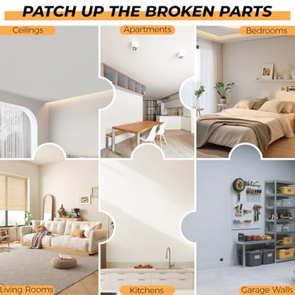 Drywall Patches, 20PCS Kit, 2/4/6/8 Inch Drywall Repair Patches for Holes
