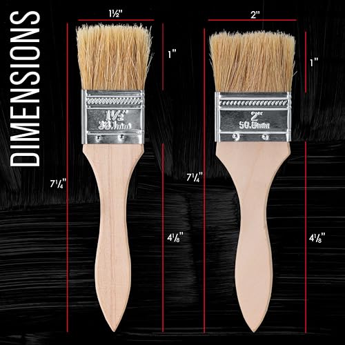 US Art Supply 20 Pack of Assorted Size Paint and Chip Paint Brushes