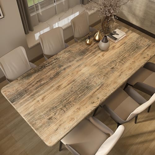 3yecao 48"×354" Brown Wood Wallpaper for Office Natural Wood Contact Paper - color: Brown, size: 48" x 354"