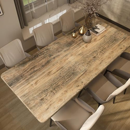 3yecao 48"×354" Brown Wood Wallpaper for Office Natural Wood Contact Paper - color: Brown, size: 48" x 354"