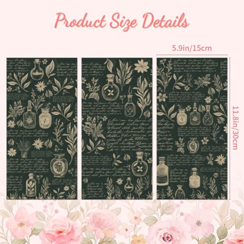 Peacoblue Vintage Herbs Rub On Transfers for Furniture Craft 6"x12" - style: Vintage Herbs