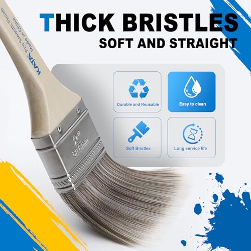 KATA Cabinet Painting Kit with 36PC Painter Pyramids, 5PC Brushes and Tray - color: Painting Tool Kit