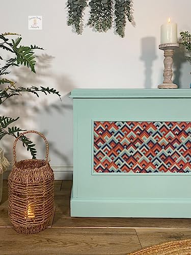 Dixie Belle Belles & Whistles Transfer - Retro Patterns - 24.8” x 38.8” Sheet - Rub On Decorative Transfer for Crafts, Furniture, DIY - Crafting Design - size: Retro Patterns