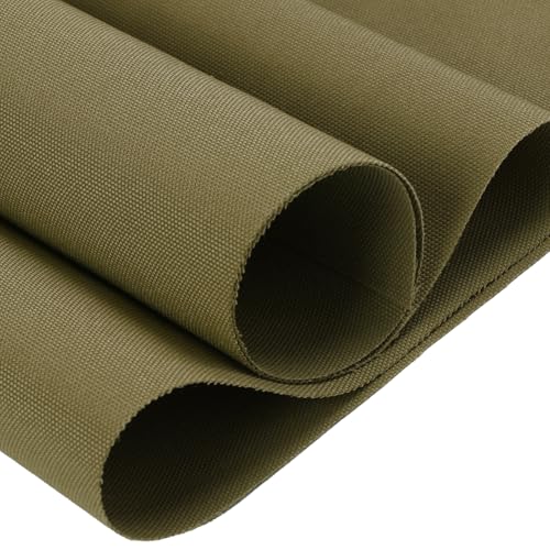 Waterproof Canvas Fabric by The Yard 1200D Upholstery Fabric 58x180in Khaki - color: Khaki, size: Pre Cut 5 Yard