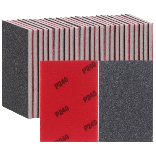 30 PCS Sanding Sponge 240 Grit Wet Dry Sandpaper Assortment Sanding Blocks - size: #240 Particle size