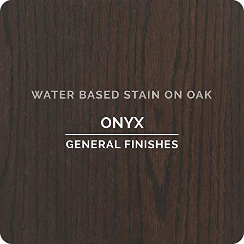 General Finishes Water Based Wood Stain, 1 Quart, Onyx - color: Onyx, size: 1 Quart