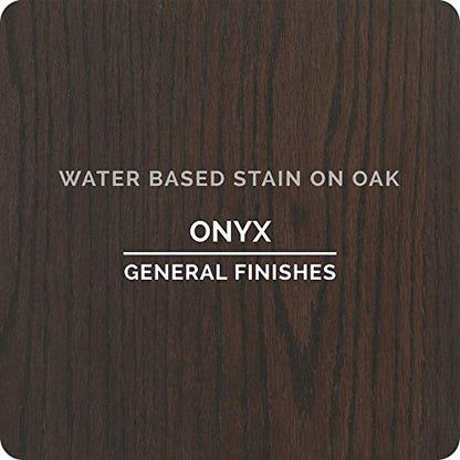 General Finishes Water Based Wood Stain, 1 Quart, Onyx - color: Onyx, size: 1 Quart