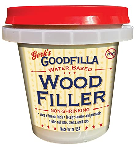 Goodfilla Maple/Beech/Pine, 8 oz, Wood and Grain Filler, Stainable, Sandable, Zero Waste, Non-Toxic, USA Made - color: Maple, size: 8 oz