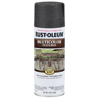 Rust-Oleum Stops Rust Multi-Color Textured Spray Paint, Aged Iron - color: Aged Iron, size: 12 Ounce (Pack of 6)