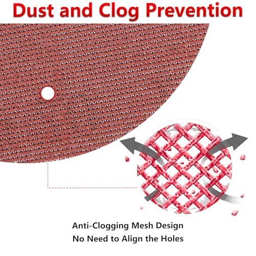 50 Pcs 6 Inch Mesh Sanding Disc Assortment for Random Orbital Sander - style: 6 Inch