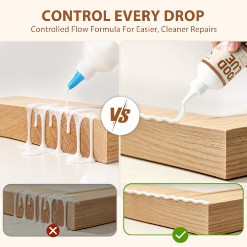 Wood Glue for Furniture Heavy Duty - 11.8OZ Waterproof Glue for Woodworking