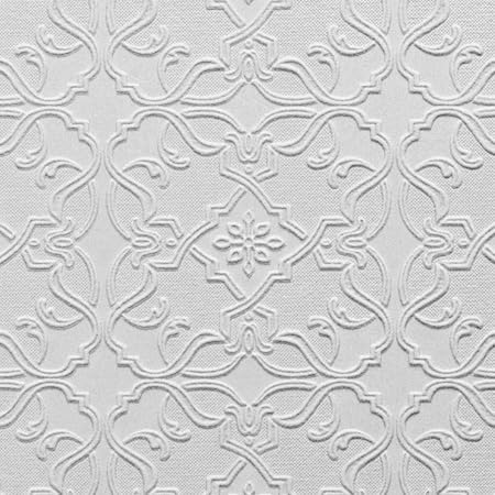 Brewster Home Fashions Maxwell White Paintable Textured Vinyl Wallpaper, Unpasted, Washable, Strippable, 21 in x 33 ft