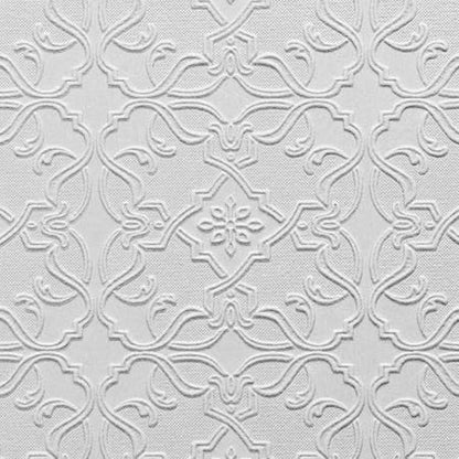 Brewster Home Fashions Maxwell White Paintable Textured Vinyl Wallpaper, Unpasted, Washable, Strippable, 21 in x 33 ft
