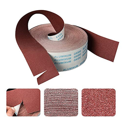 150 Grit Sandpaper Roll, 1 metre x 115 mm Aluminum Oxide Emery Cloth Abrasive Paper Roll for Metal Grinding, Wood Sanding, Furniture Finishing, Automotive Polishing - size: 1 Metre, style: 150 Grit