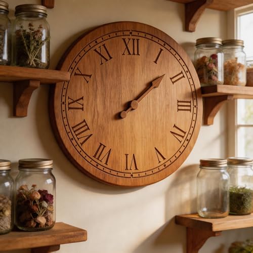TIAMECH A4 Reusable Rome Clock Dial Stencil for Painting - style: Rome Clock Dial
