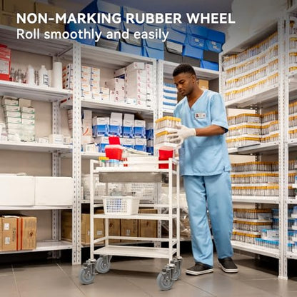 4'' Caster Wheels, Non-Marking Rubber Wheels for Cart Furniture, Set of 4 Industrial Wheel with 1200lbs Capacity (4 Wheel) - style: 4 inch Wheel