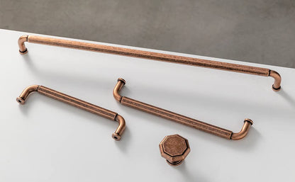 Goo-Ki 6 Pack 3 Inch （76mm） Hole Center Cabinet Pulls Antique Copper Zinc Alloy Kitchen Drawer Pulls Drawer Handles 3.45 Inch Length 2201-AC-76 - color: Antique Copper, size: 3 Inch Hole Centers