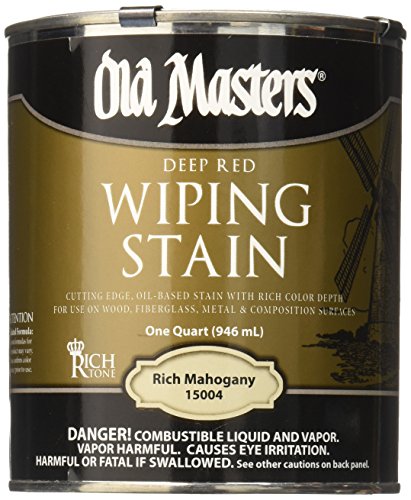 Old Masters, Rich Mahogany 15004 WIP Stain, 1 Quart - color: Rich Mahogany, size: 1 Quart