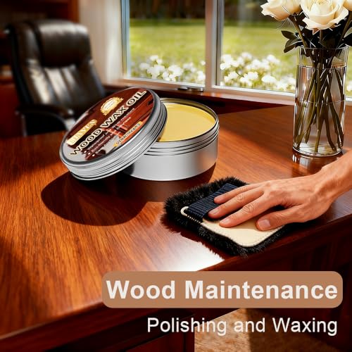 Wood Furniture Polish - Restore Finish, Protect & Nourish Wood - Natural Wood Wax Oil