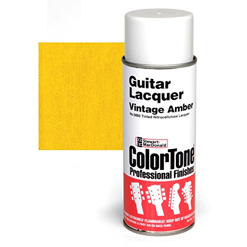 ColorTone Nitrocellulose Guitar Lacquer Spray, Vintage Amber 13 oz - color: Vintage Amber