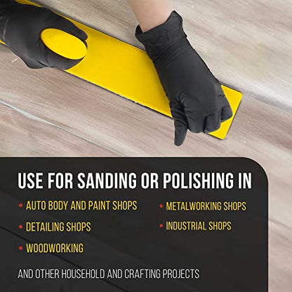Dura-Gold Firm & Flex Longboard Hand Sanding File Block Hook & Loop Backing - style: Firm & Flex