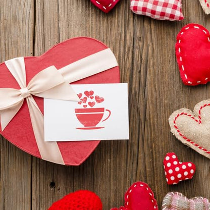 JULMELON 20 Pcs Valentines Day Stencils Reusable Template for Painting Art - style: Valentine's Day Stencils