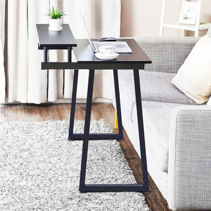 Taelakeni 36 Inch Metal Table Bar Legs, Heavy Duty Industrial Style Table Leg with Adjustment Feet Pads, Trapezoid - color: Trapezoid, size: 36 IN